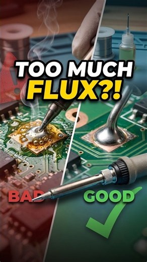Never Use Too Much Flux~ It's Not A Good Idea