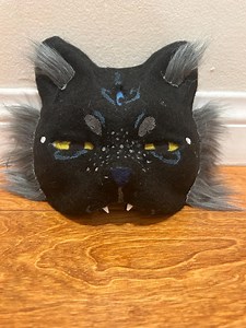 Handmade Cat Mask (black Cat) - Etsy Australia