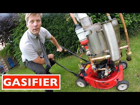 WOOD POWERED LAWN MOWER