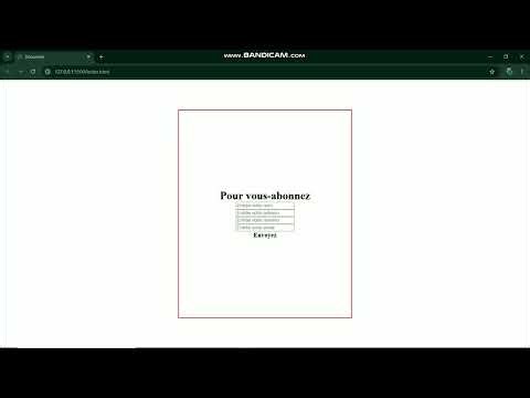 Comment faire un simple formulaire en Html / Css