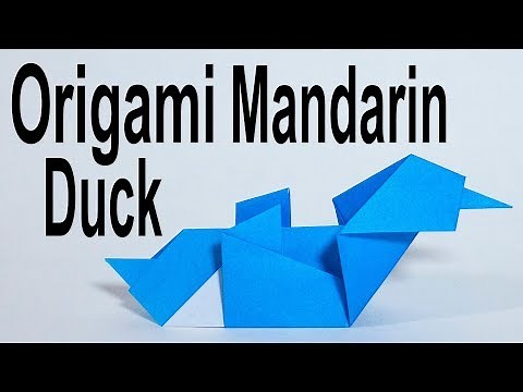 Origami Mandarin Duck Tutorial (Traditional)