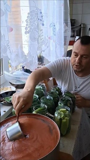 Chili Ketchup Pickles! Pouring In The Marinade 🥒🌶️