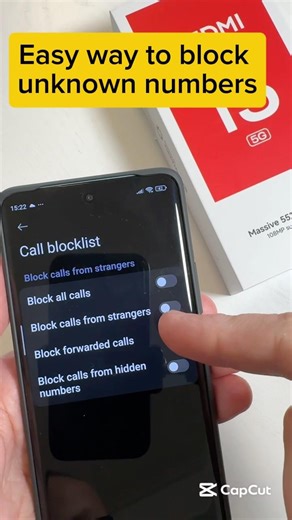 Easy way to block calls from unknown numbers on Xiaomi Redmi phones #xiaomi #redmi #redminote15