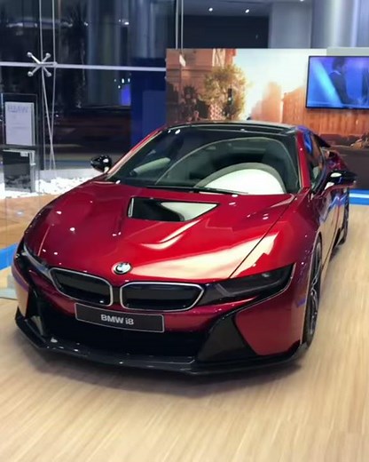 BMW I8 LAVA RED WITH AC Schnitzer kit .