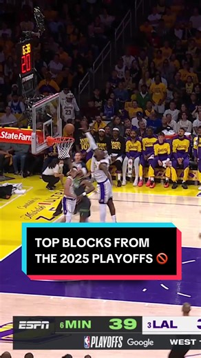Top Blocks from the 2025 NBA Playoffs Revealed