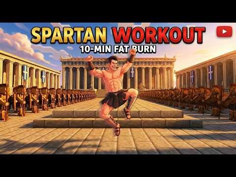 Burn Fat Fast! | 10 Min DAILY Spartan Workout at Home No Equipment