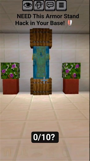 ​You NEED This Armor Stand Hack in Your Base! 🛡️#minecraft #shortsminecraft #viral