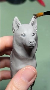 Sculpting a husky ✦ dog sculpture in polymer clay
