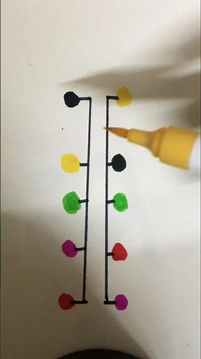 Unique Connection Drawing | Simple Line Art Idea for Beginners