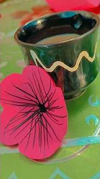 easy way to make 3D flower 🌹