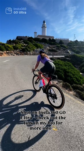 Manon Lloyd on Instagram: "Would be rude to visit Mallorca and not do one of my favourite rides to the lighthouse ⚓️ Filmed on the small but mighty @insta360 GO Ultra  link in bio to the camera "