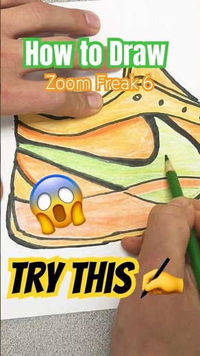 How to Draw Nike Giannis SHOE - Zoom Freak 6 for kids #art #draw #drawing