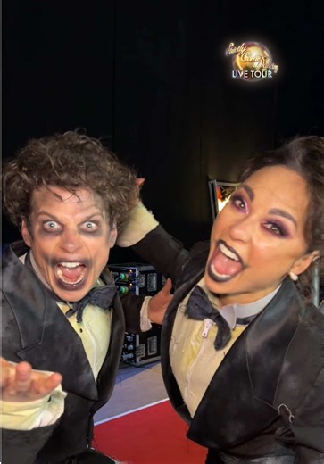 Lewis & Katya are creeping their way to Nottingham tonight! 💥 #StrictlyComeDancing #StrictlyLiveTour