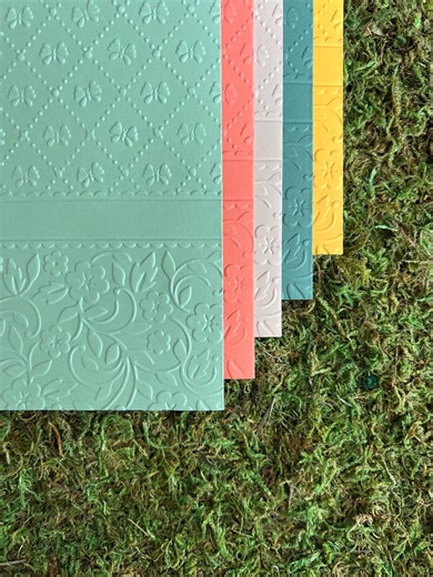 Bow & Floral | Embossed Paper | Paper Bundle - Etsy