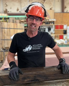 Let's finish this hand hewn timber for a customer mantel. #atlantawoods #atlantaspecialtywoods #CustomMantels #fireplacemakeover #customwoodshop #handhewntimbers | Atlanta Specialty Woods