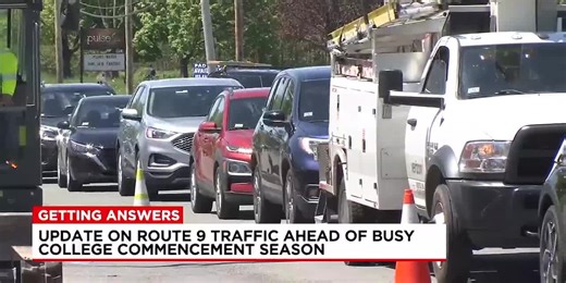 Route 9 construction continues as commencement season nears