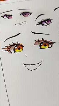 Hasil Latihan Menggambar Mata Gaya Anime #drawing #anime #art #artdrawing #animedrawing