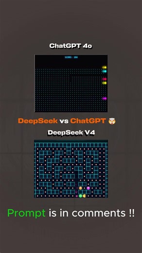 Kimi AI vs DeepSeek: Coding Pac-Man (Neon UI) 👻👾