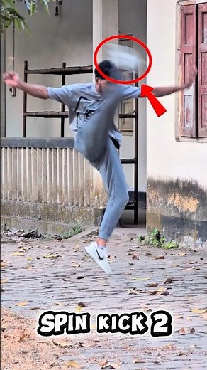 Jump Spin Kick Tutorial | Fast & Powerful Spinning Kick Training 💪#skkb #martialarts