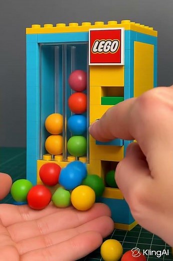 Working Lego Mini Gumball Machine#lego