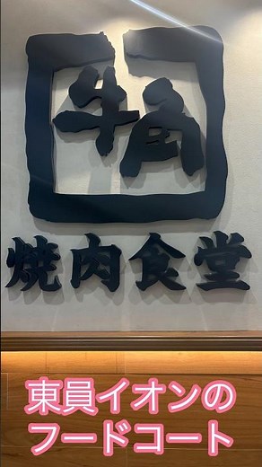 フードコートの【牛角焼肉食堂】で全部盛り焼肉定食🐃ダウン症森ジュン