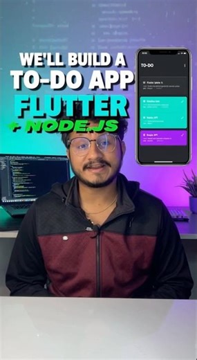 Learn Flutter + Node.js + MongoDB in One Project 🔥 (To-Do App Series) #flutter #todos #developer