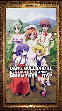 In what order should I watch When They Cry? #anime #manga #higurashi #umineko