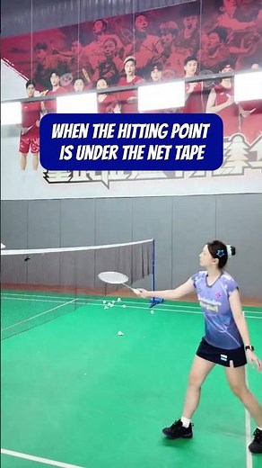 2 types of backhand cross court net shot