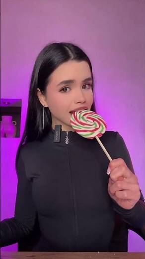 ASMR Girl Licking Lollipop | Candy Sounds #angelinakruzz