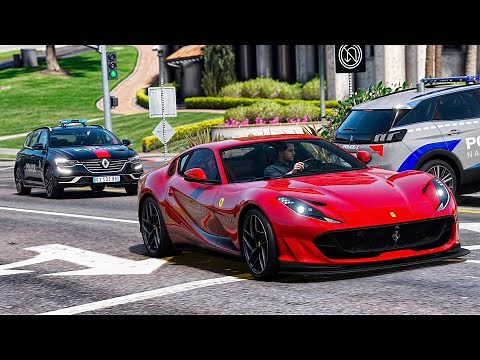 [GTA 5] FERRARI 812 VS POLICE | UNE COURSE POURSUITE EXCEPTIONNEL