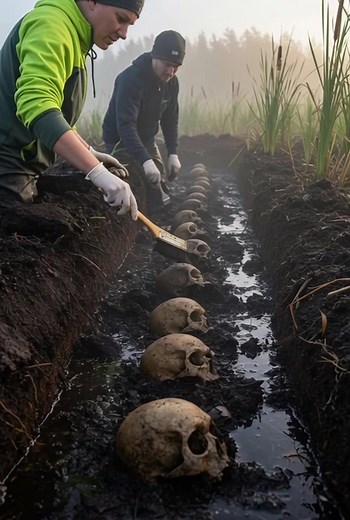 Ancient Skulls from the Bog: ASMR Dig at Dawn – Chills Included #BogArchaeology #ASMRExcavation #AncientDiscovery #WetlandSkulls #DawnUncover | Whisper Caves