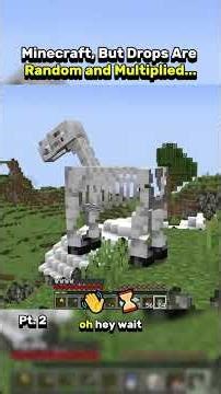 Minecraft, But Drops Are RANDOM… and MULTIPLIED!part 2) #minecraft #minecraftbut #unitedstates #usa