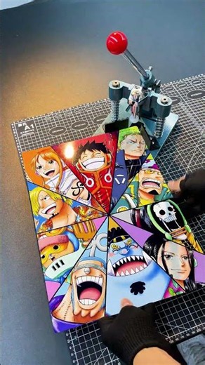 Full Straw Hat Crew Split Fan Shape Metal Poster | One Piece Wall Decor