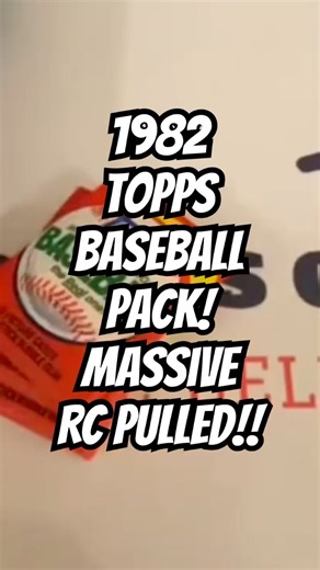 1982 TOPPS BASEBALL PACK OPENING! MASSIVE RC PULLED!