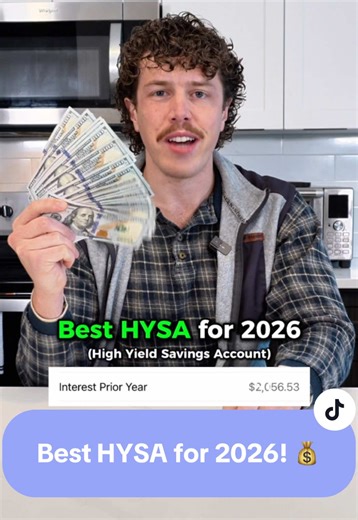 If your savings account isn’t earning interest, you’re losing money. Last year, I earned over $2,000 just by moving my savings to a high yield savings account. This is the best HYSA for 2026 list (as of January), and the decision process I’d use to pick the best HYSA for me. Are you using a High Yield Savings Account? #HYSA #highyieldsavings #savingsaccount #personalfinance #TikTokCreatorSearchInsightsIncentive