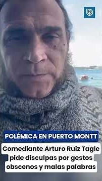 Arturo Ruiz-Tagle apologizes for obscene gestures and bad language at Puerto Montt show