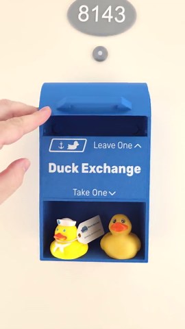 Cruising Duck Exchange Mailbox Door Magnet | Leave One Take One Box Cruise Door Decoration - Etsy