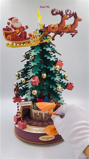 Robotime Christmas Melody Tree Spoof Orange Luxo Lamp #shorts
