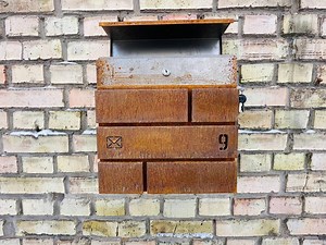 Custom Corten Steel Mailbox: Modern Rusty Outdoor Mailbox - Etsy Australia