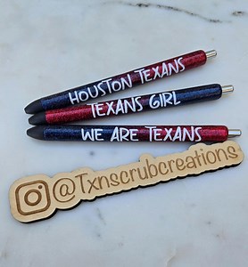 Houston Texans Papermate Inkjoy Glitter Resin - Etsy