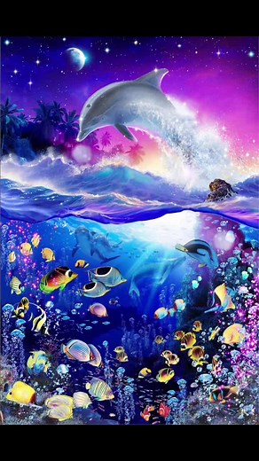 ラッセンとイルカの高画質壁紙集