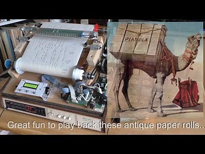 RetroPa's Pianola Roll Player - Arduino controlled, optical scanning