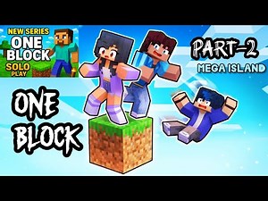 Minecraft ONE BLOCK Part 2 – From 1 Block to Mega Island! 🌍🔥
