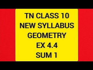 TN Samacheer 10 Maths New Syllabus Geometry Ex 4.4 Sum 1.