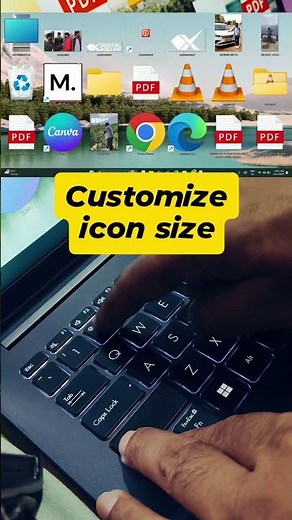 🎯 Learn how to customize icon size on your laptop or PC and make your screen look just right! 💻✨