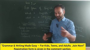 77K views · 869 reactions | Lecture 1: Grammar & Writing Skills Series Start your journey to mastering English today! Build a strong foundation in grammar and develop effective writing skills. ✍️ #GrammarMadeEasy #WritingSkills #EnglishLearning | Mohammad Amin | Facebook