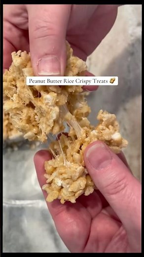 Peanut Butter Rice Krispie Treats (A Simple Twist on the Classic) #recipe #cooking #baking #foodie