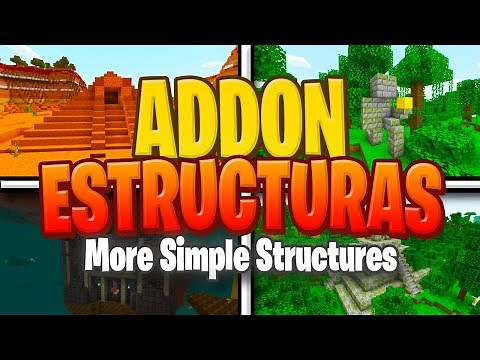 ADDON de ESTRUCTURAS para MINECRAFT PE 1.18 * More Simple Structures * MODS para MINECRAFT PE 1.18