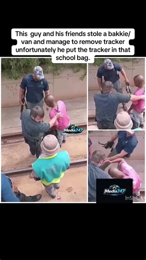 This guy and his friends stole a bakkie/van and manage to remove tracker.unfortunately he put the tracker in that school bag.#southafrica #blog #blogger #fyp #fytiktok #tiktokviravideo