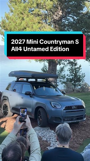 The 2027 Mini Countryman S All4 Untamed Edition debuts as a new off-road-themed SUV. A set of 19-inch wheels and Pirelli Scorpion all-terrain tires combine with a lifted suspension to provide nearly an extra inch of ground clearance. An optional rooftop tent designed in partnership with Italian brand Autohome offers a quick campsite. Tap the link in our bio for more info. #MiniCountrymanS #SUV #carsoftiktok #cartok #caranddriver